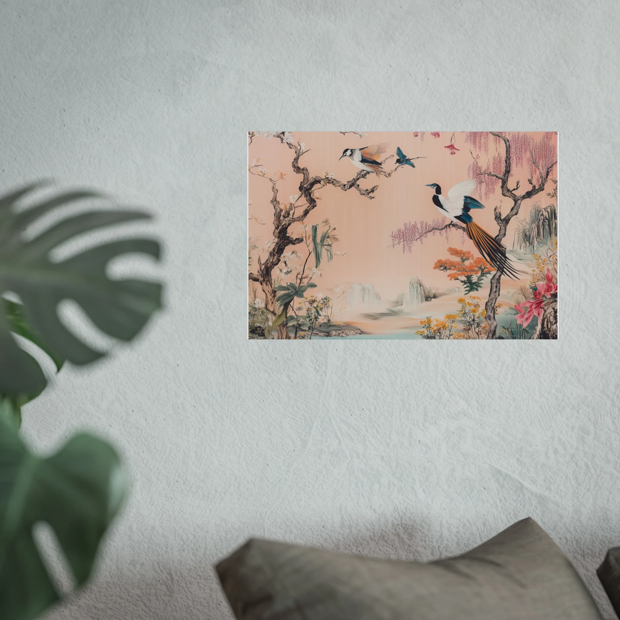 Serene Oriental Birdscape Fine Art Poster - Image 35