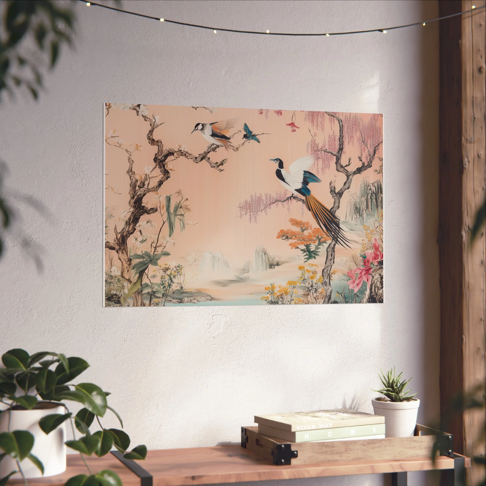 Serene Oriental Birdscape Fine Art Poster - Image 40