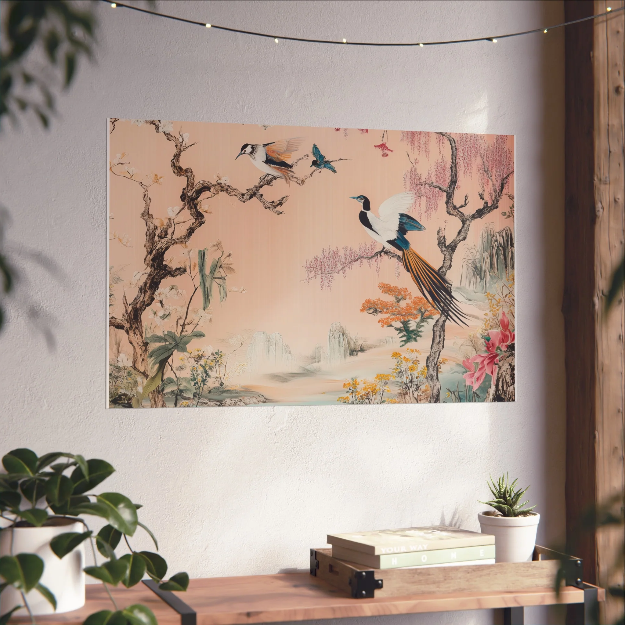 Serene Oriental Birdscape Fine Art Poster - Image 42