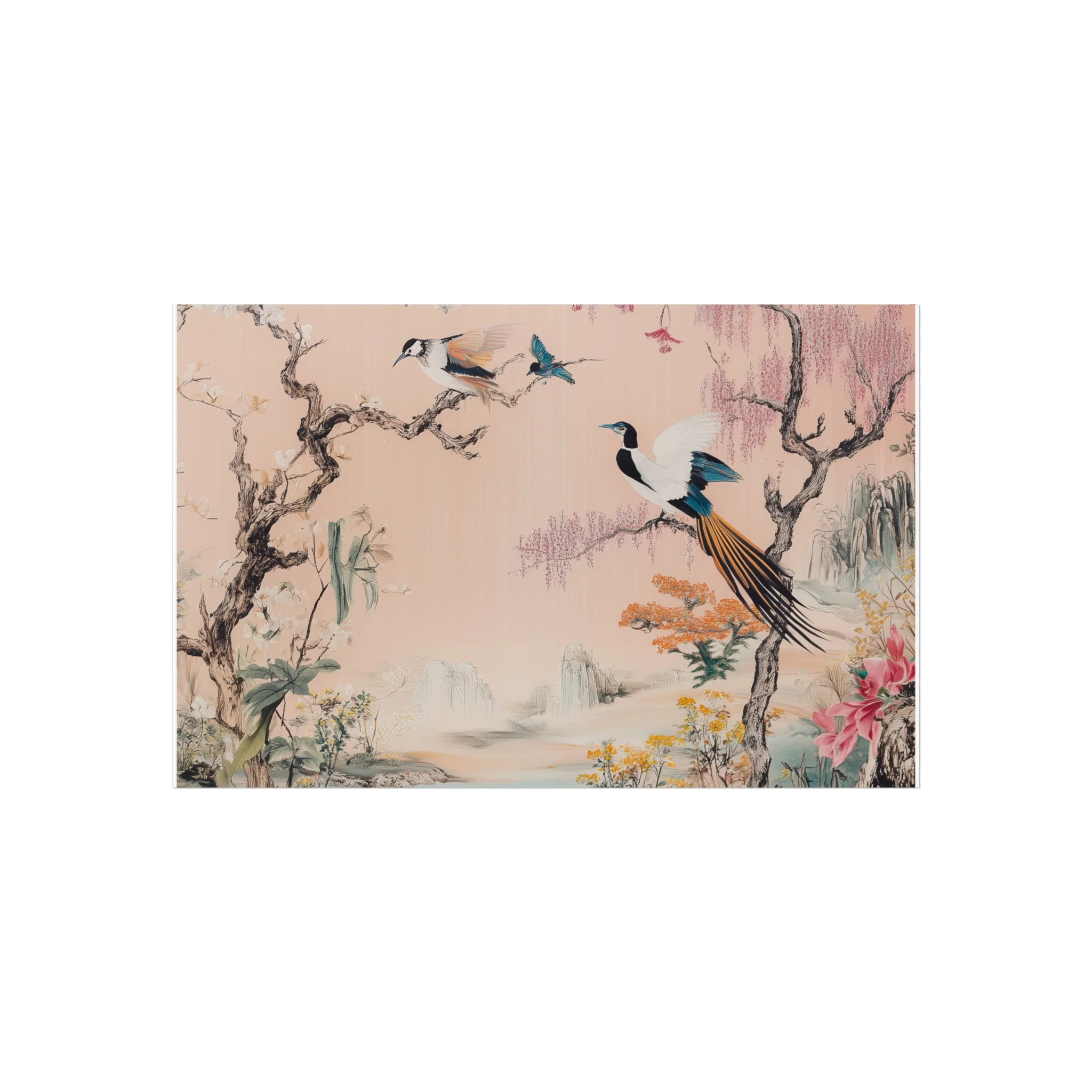 Serene Oriental Birdscape Fine Art Poster - Image 9