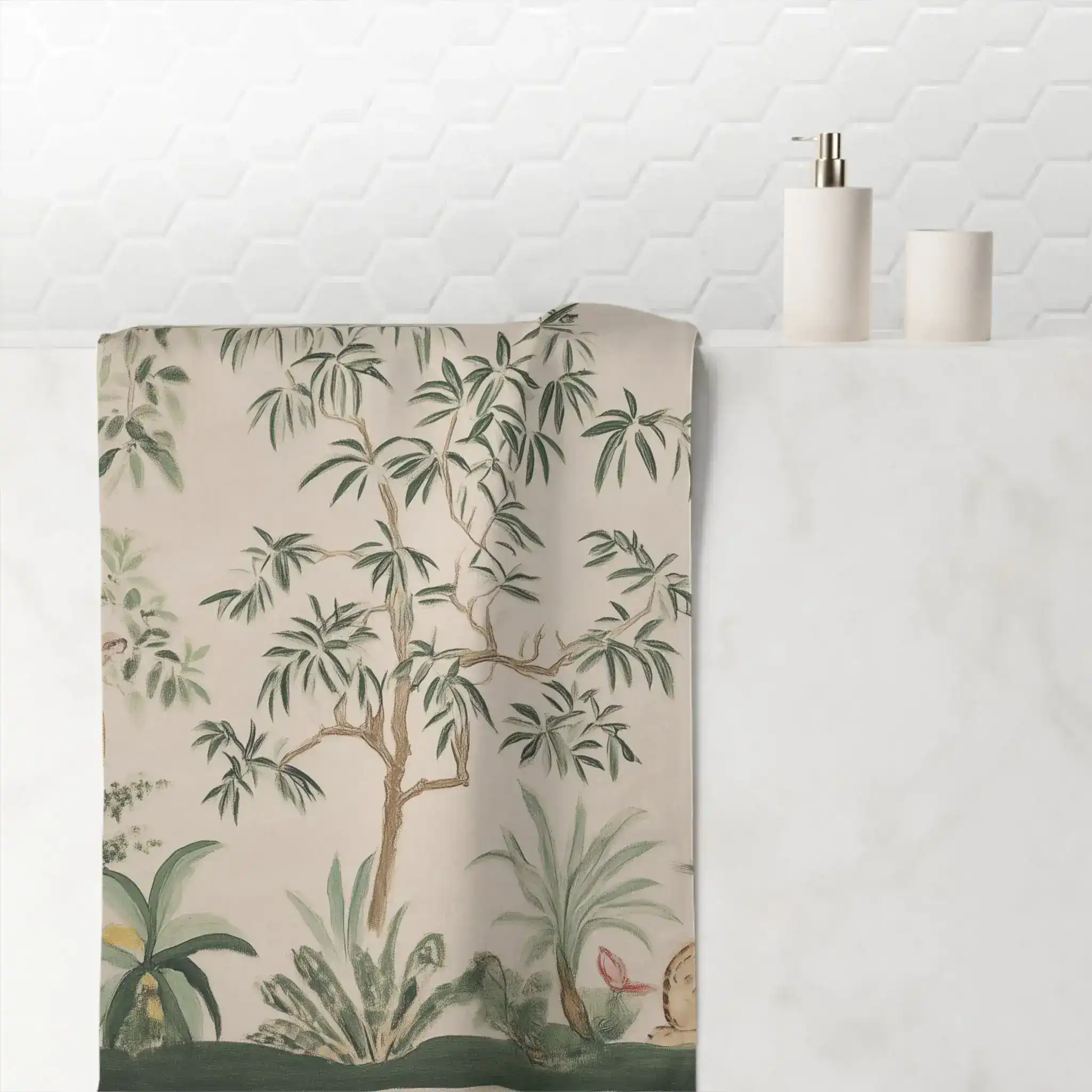 Serene Safari Garden Bath Towel - Image 4