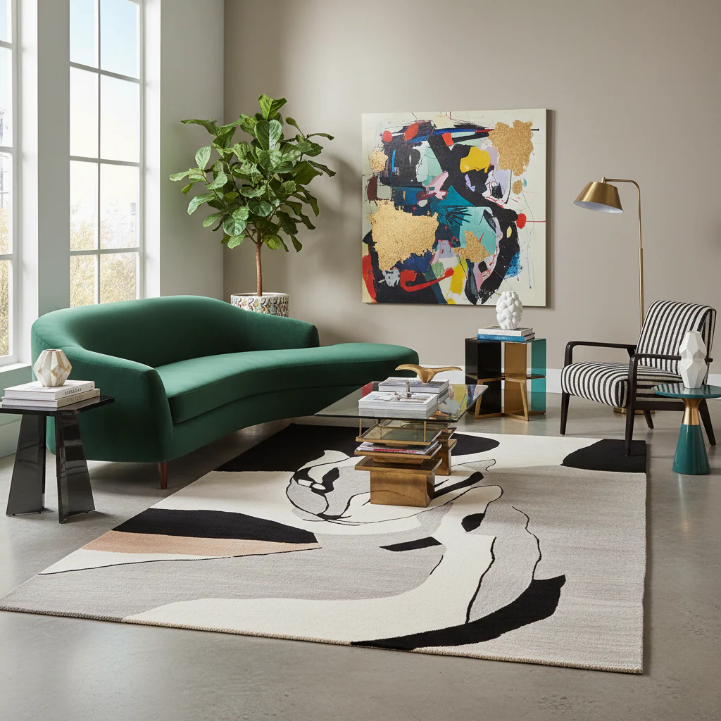 Shadow Cat Mirage Hand Tufted Rug - Image 2