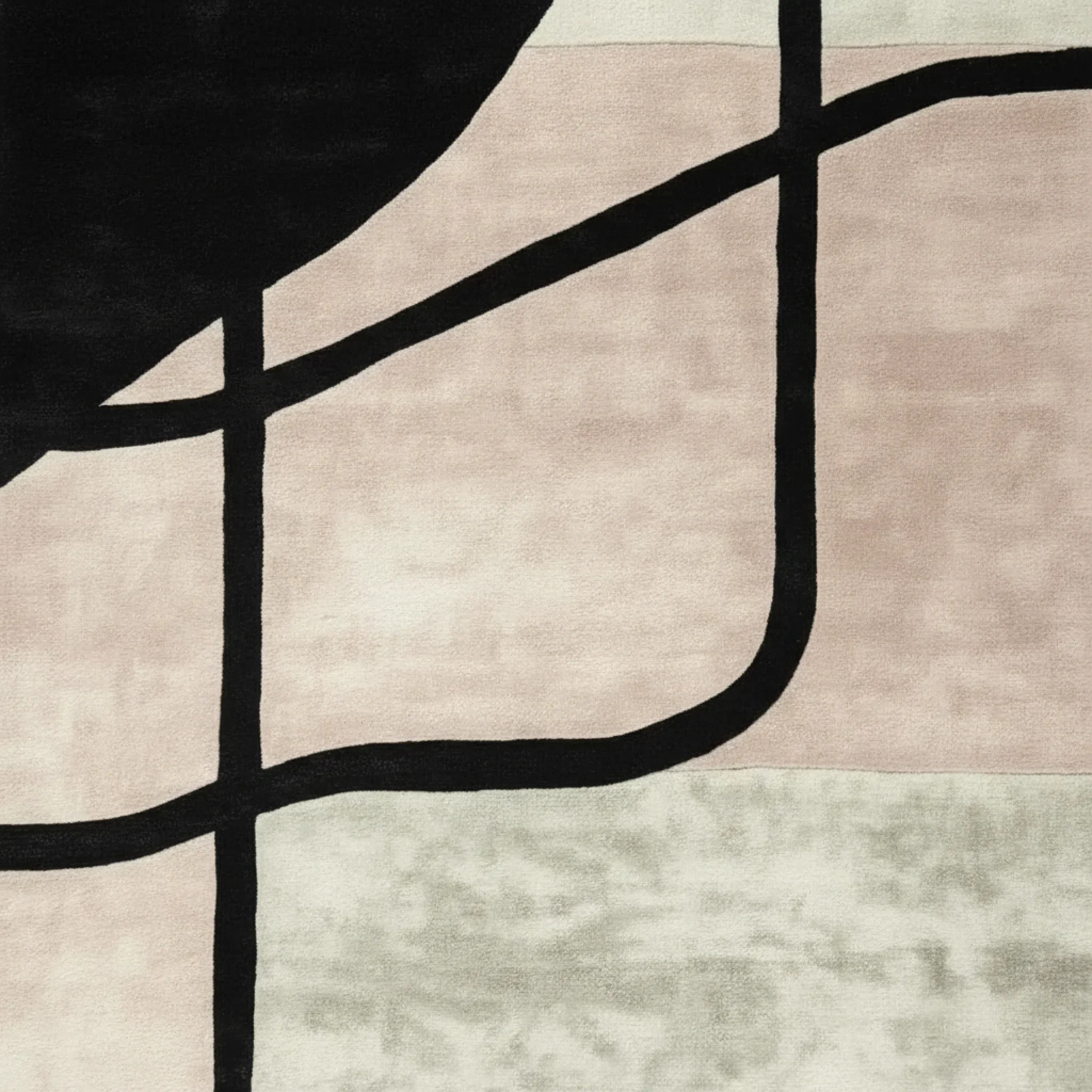 Shadow Thread Geometry Hand Tufted Rug - Image 3