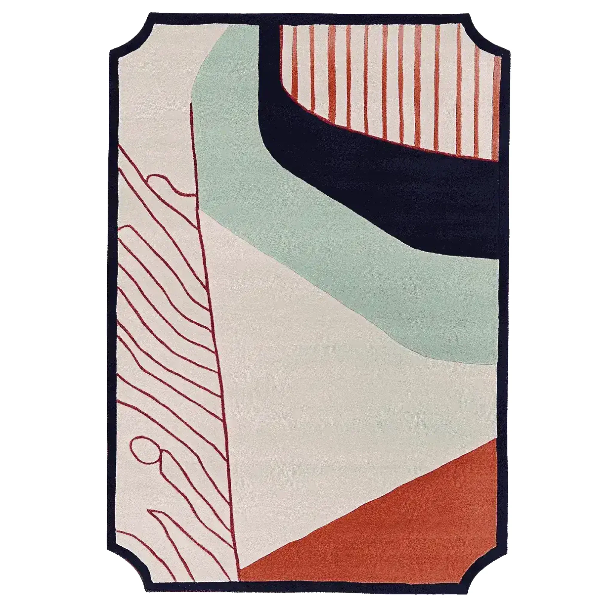 Shape Trace Hand Tufted Rug
