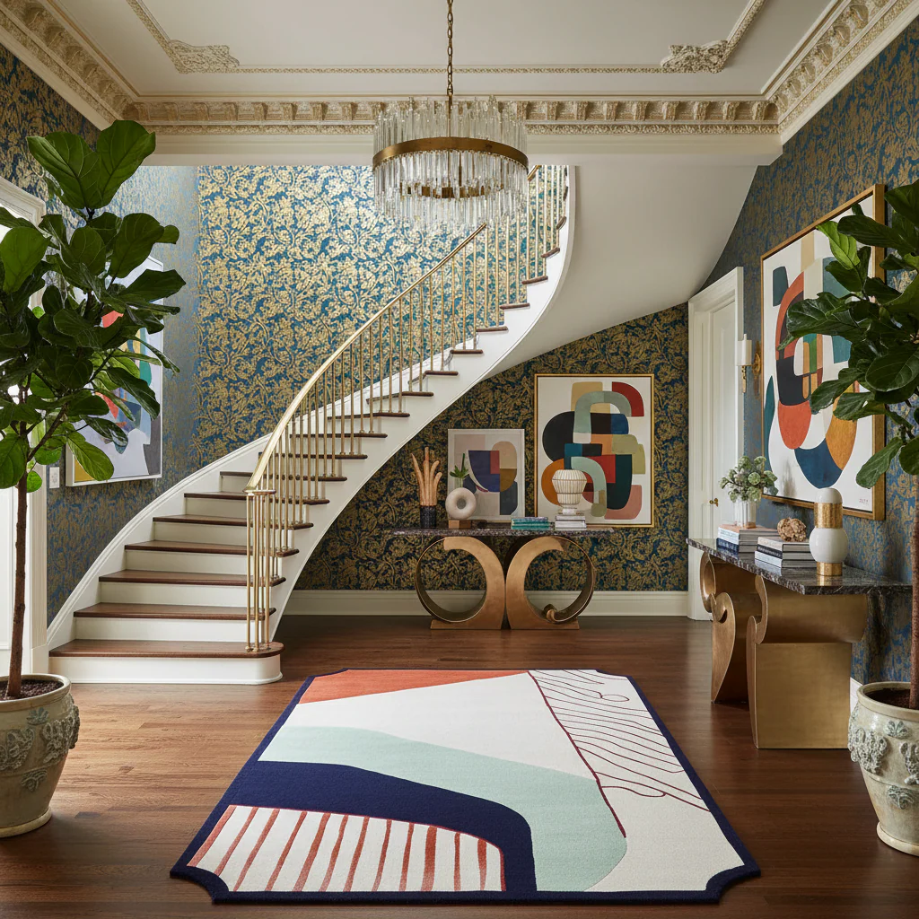 Shape Trace Hand Tufted Rug - Image 2
