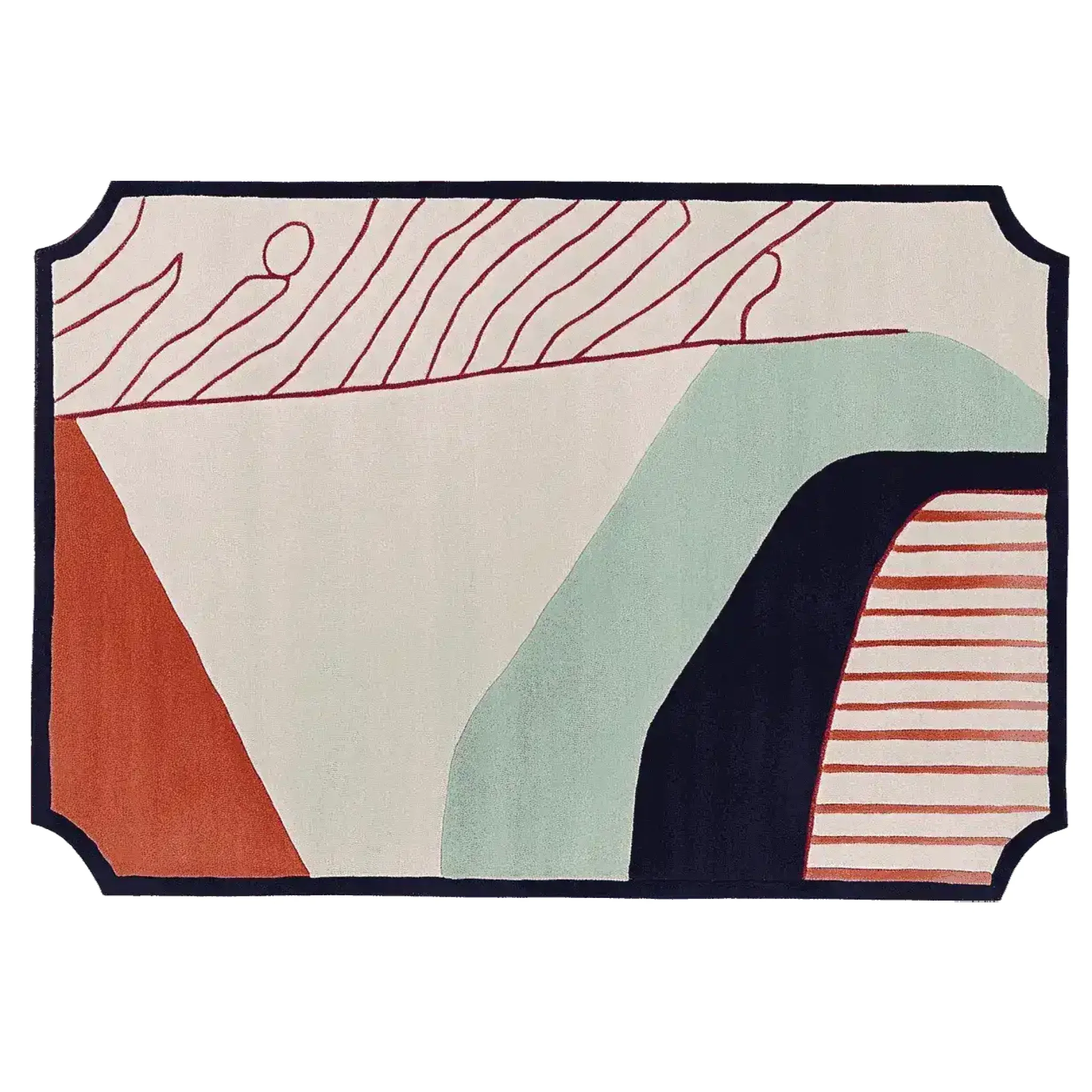 Shape Trace Hand Tufted Rug - Image 3