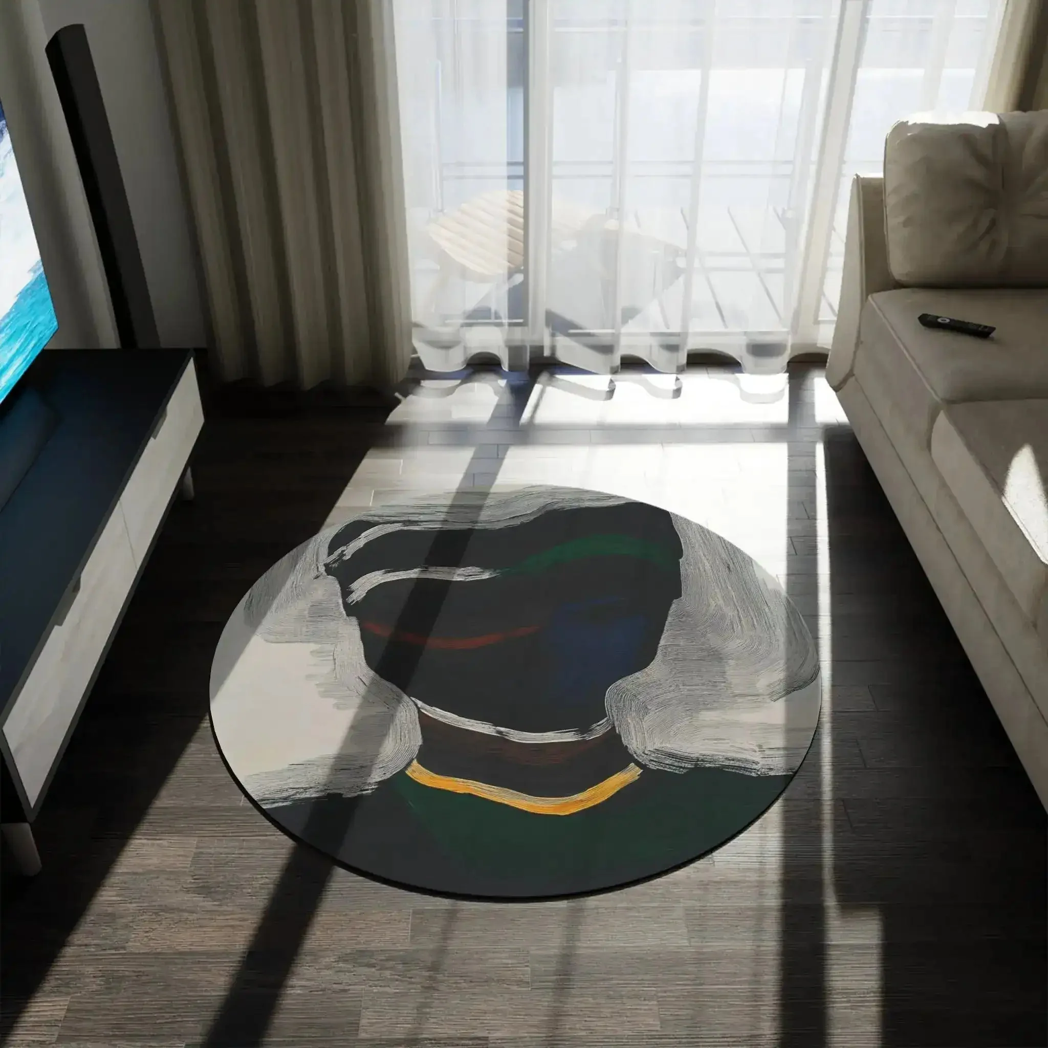 Silent Currents Round Rug - Image 4