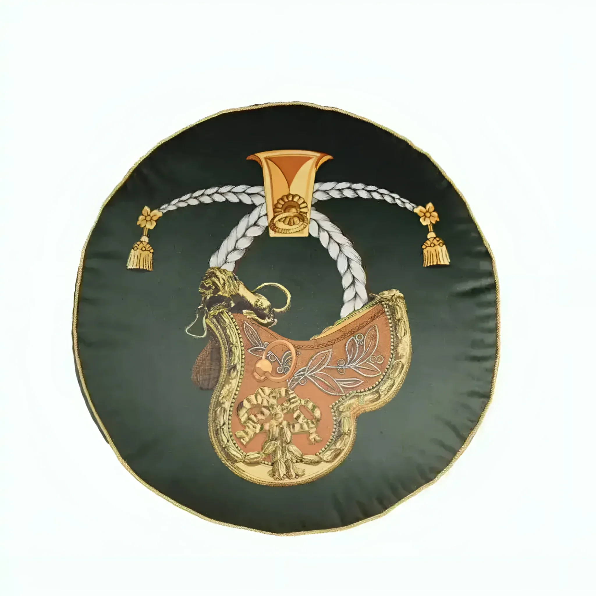 Silky Horse Round Decorative Pillow Cover - Image 11