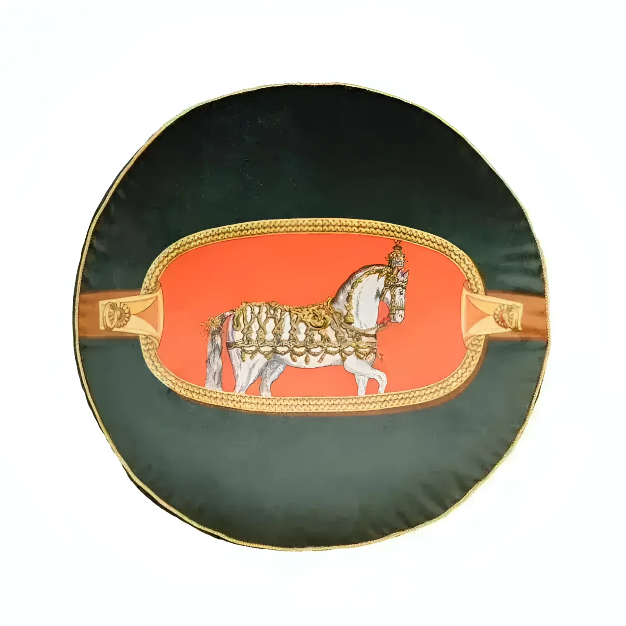 Silky Horse Round Decorative Pillow Cover - Image 12
