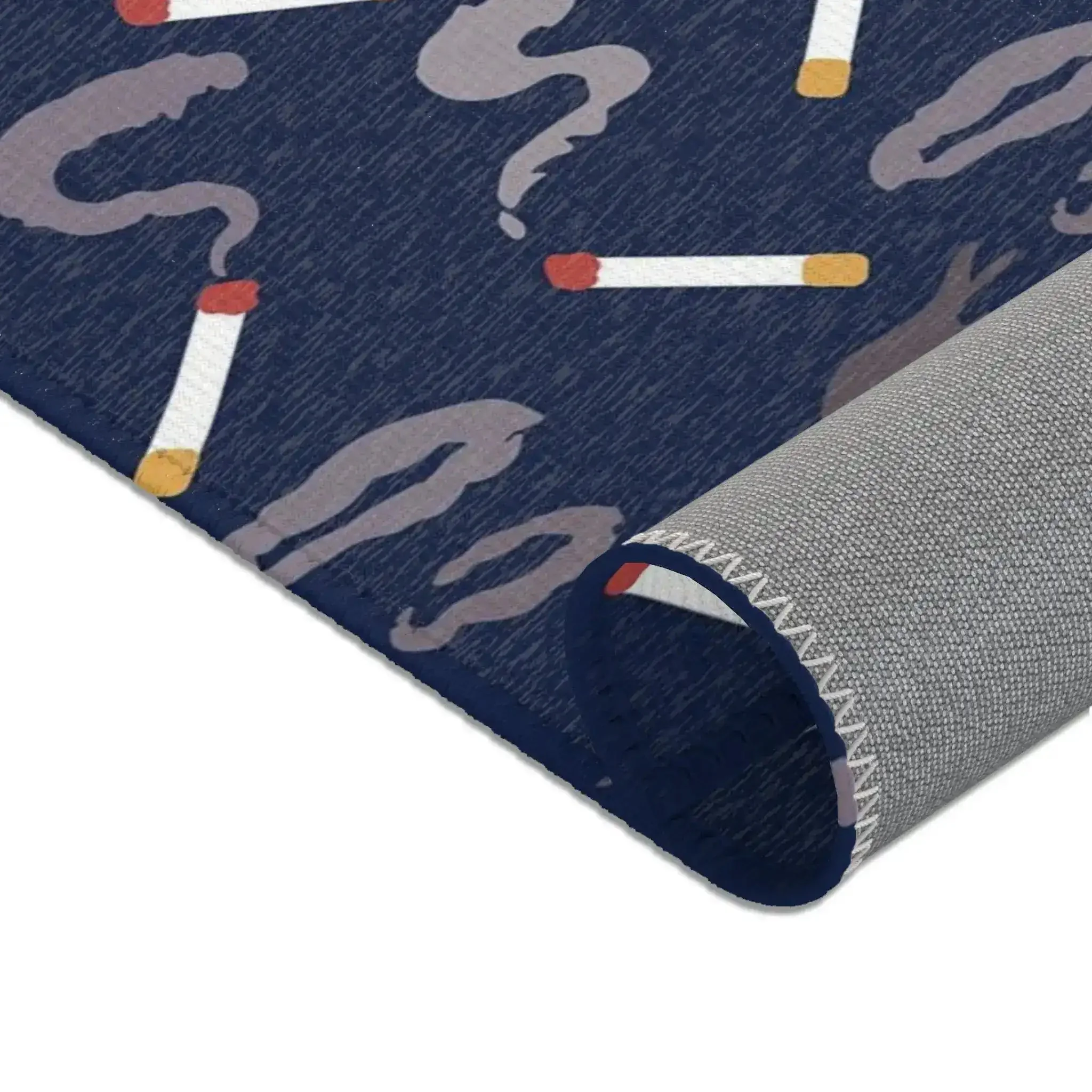 Smoking Matchstick Pattern Accent Rug - Image 4