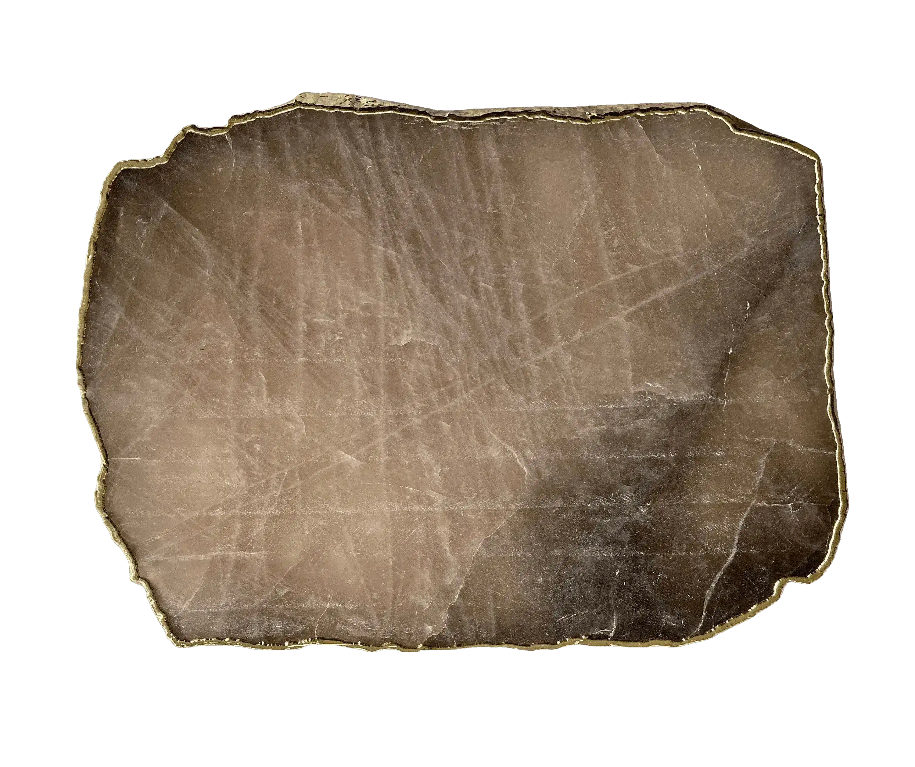 Smoky Grey Quartz Agate Cheese Platter Tray - Image 3