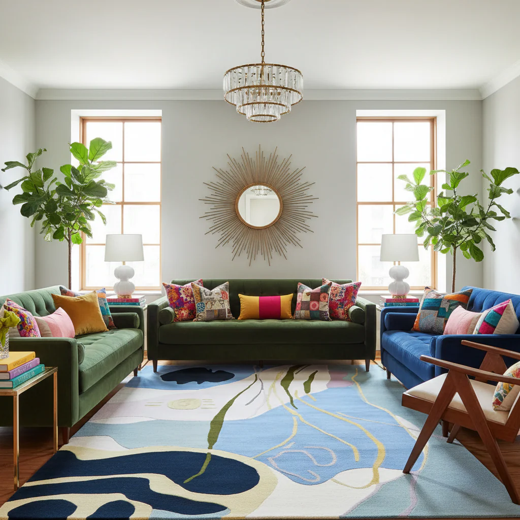 Soft Echo Garden Hand Tufted Rug - Image 2