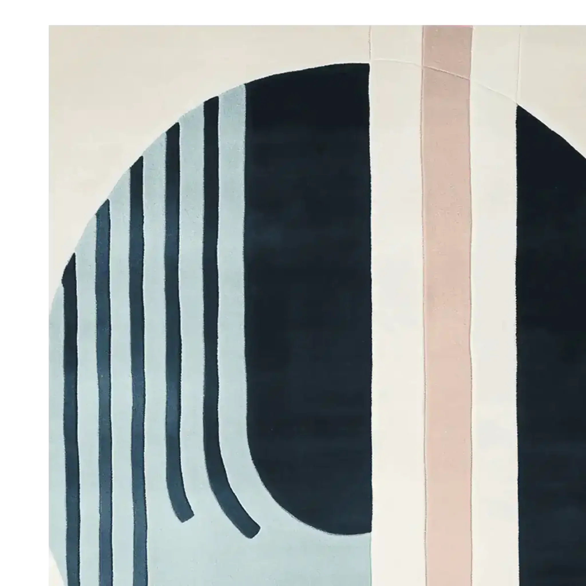 Soft Geometry Flow Hand Tufted Rug - Image 5