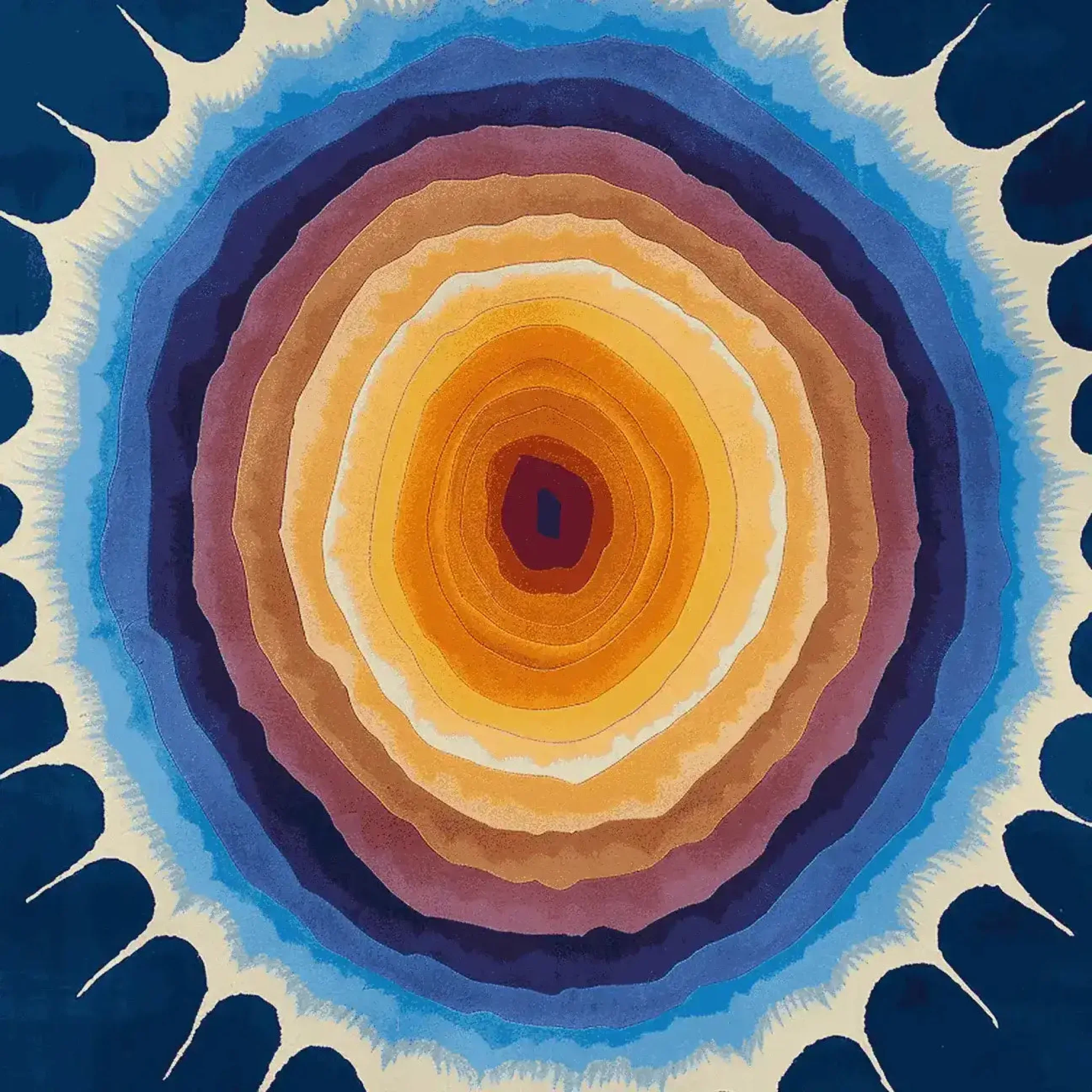 Solar Flare Bloom Hand Tufted Rug - Image 6