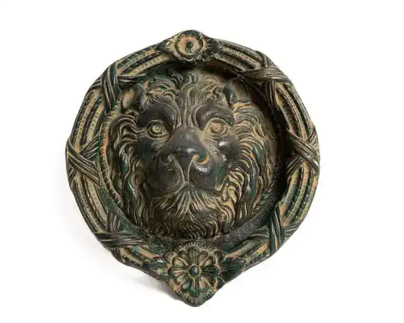 Solid Brass Classic Lion Head Door Knocker - Image 2