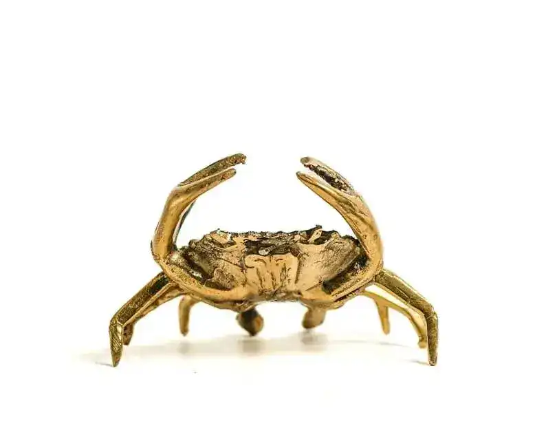 Solid Brass Crab Miniature Figurine - Image 5