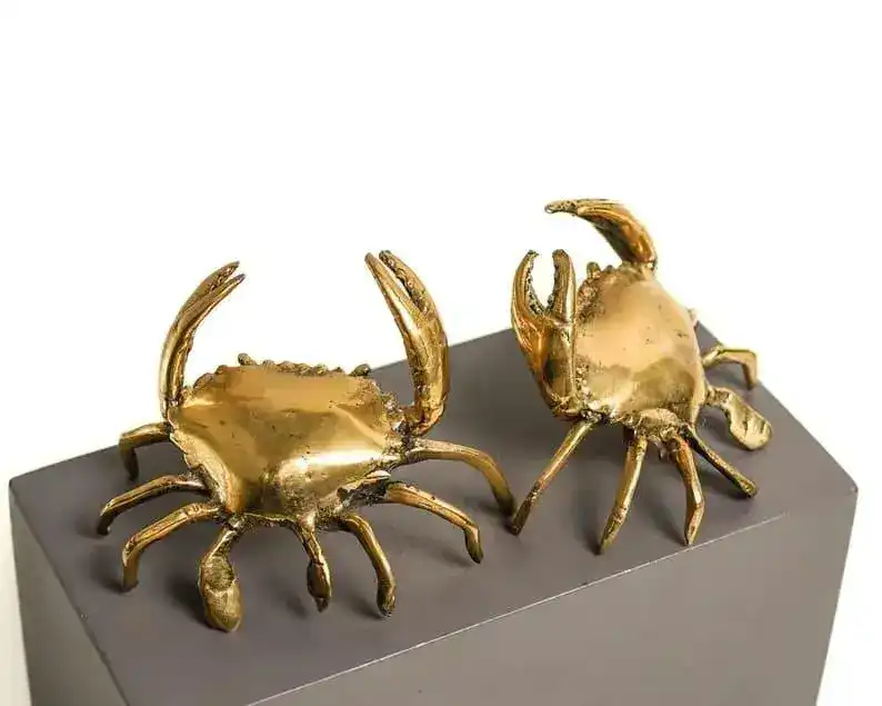 Solid Brass Crab Miniature Figurine - Image 6