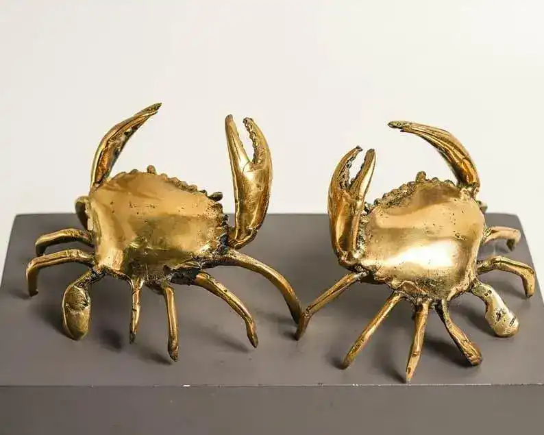 Solid Brass Crab Miniature Figurine - Image 7