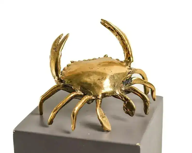 Solid Brass Crab Miniature Figurine - Image 8