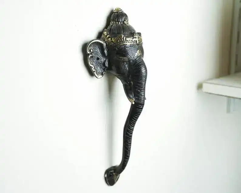 Solid Brass Ganesha Door Handle - Image 6