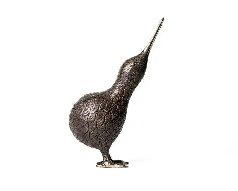 Solid Brass Kiwi Miniature Figurine - Image 2