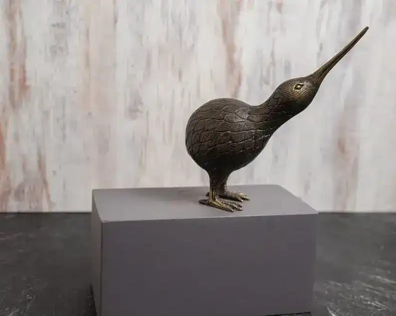 Solid Brass Kiwi Miniature Figurine - Image 7