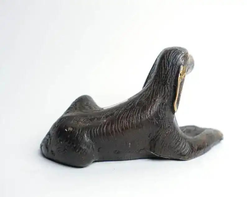 Solid Brass Miniature Dog Figurine - Image 3