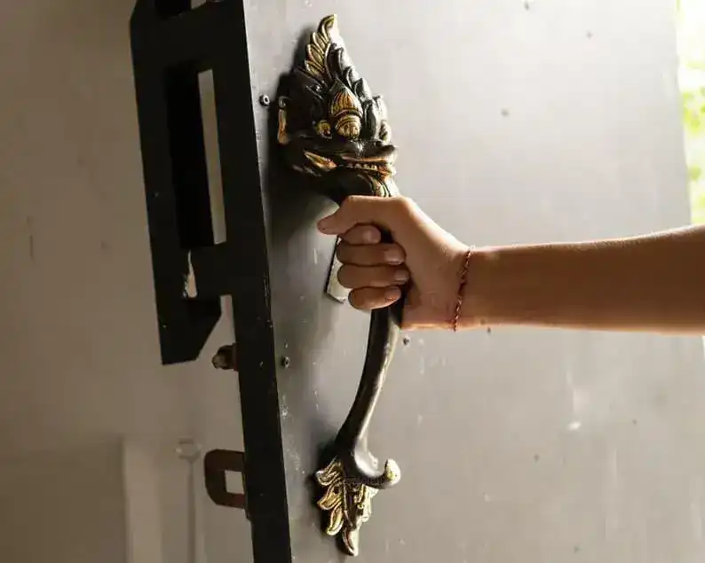 Solid Bronze Barong Door Handle - Image 7