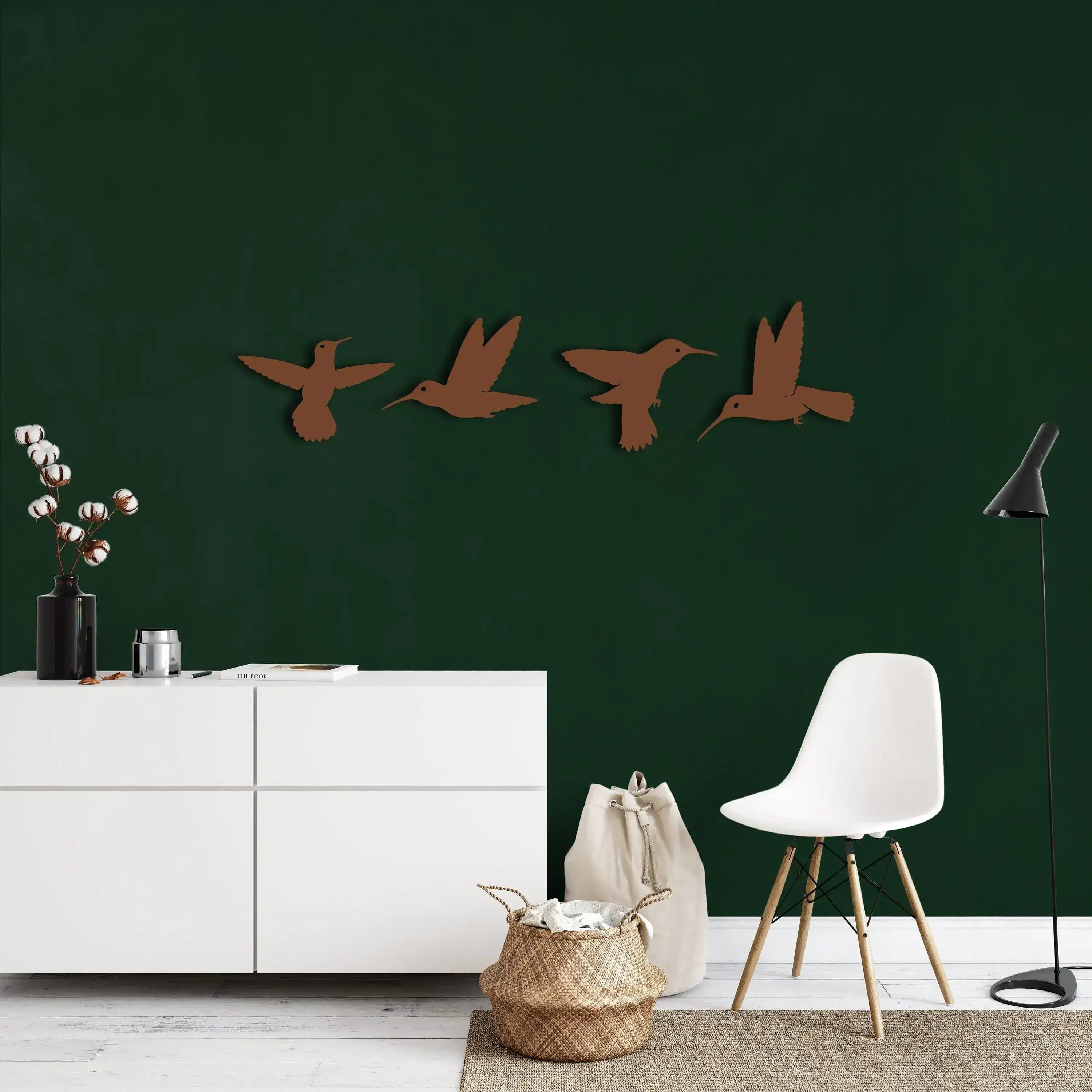 Solid Metal Flying Birds Metal Wall Hanging Decor - Image 10