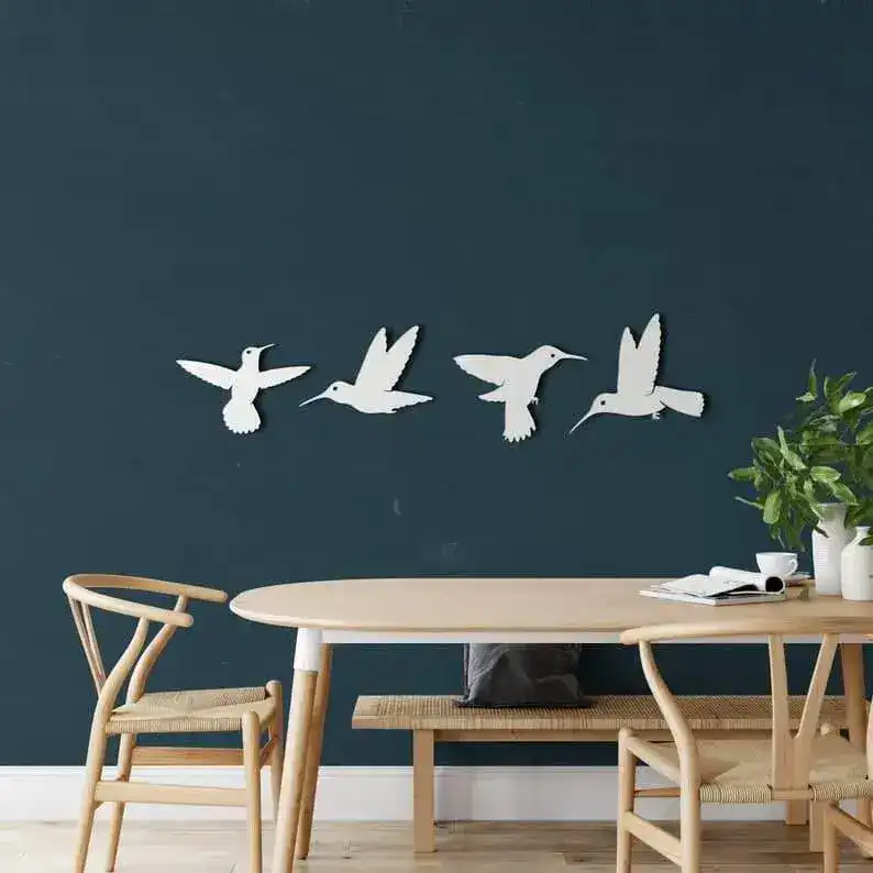 Solid Metal Flying Birds Metal Wall Hanging Decor - Image 6
