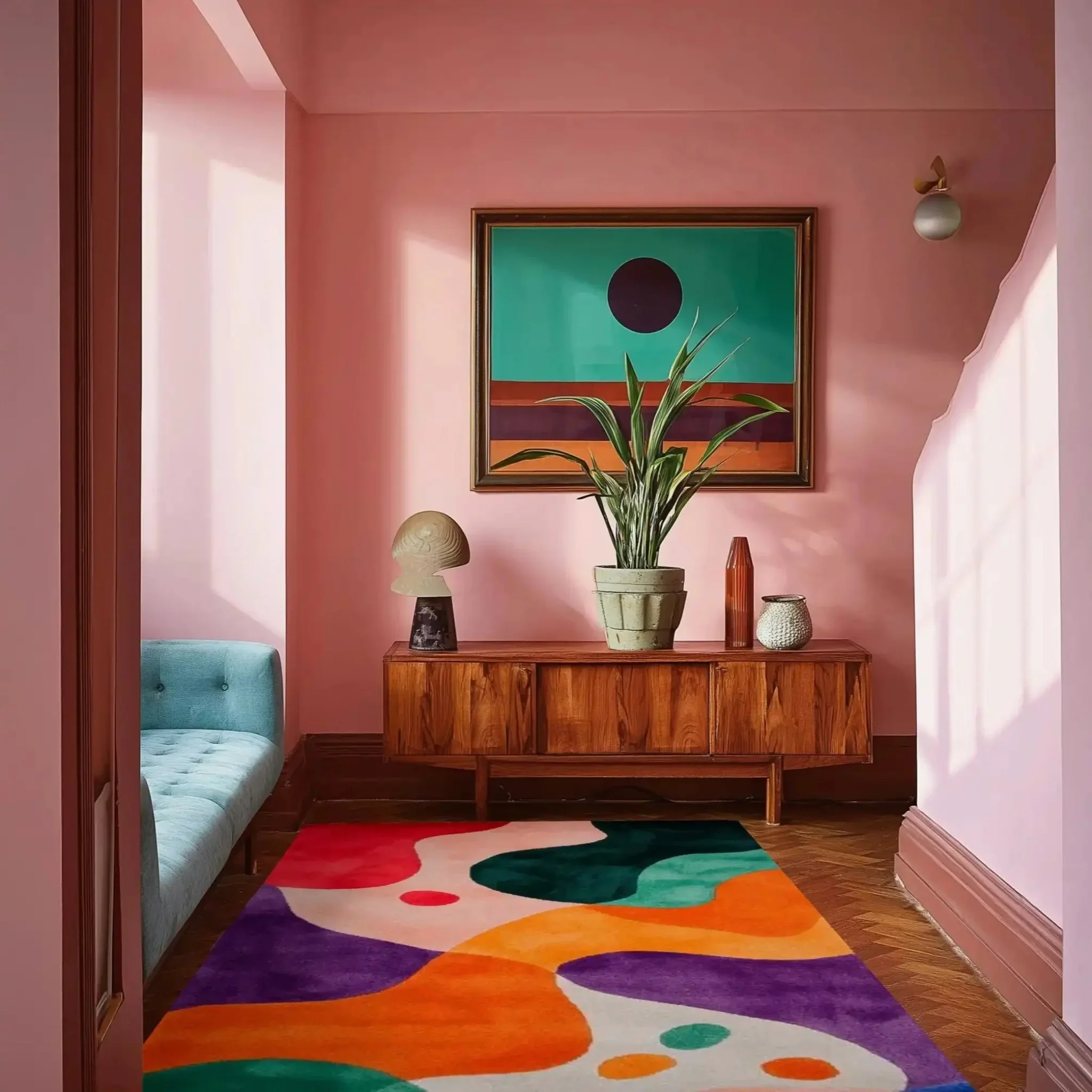 Spectrum Shapes Hand Tufted Rug Runner - Image 4