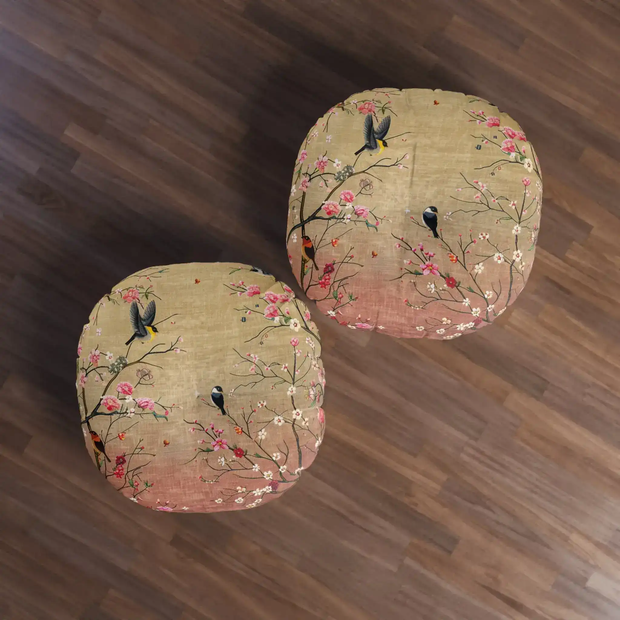 Spring Blossom Birds Floor Pillow - Image 7
