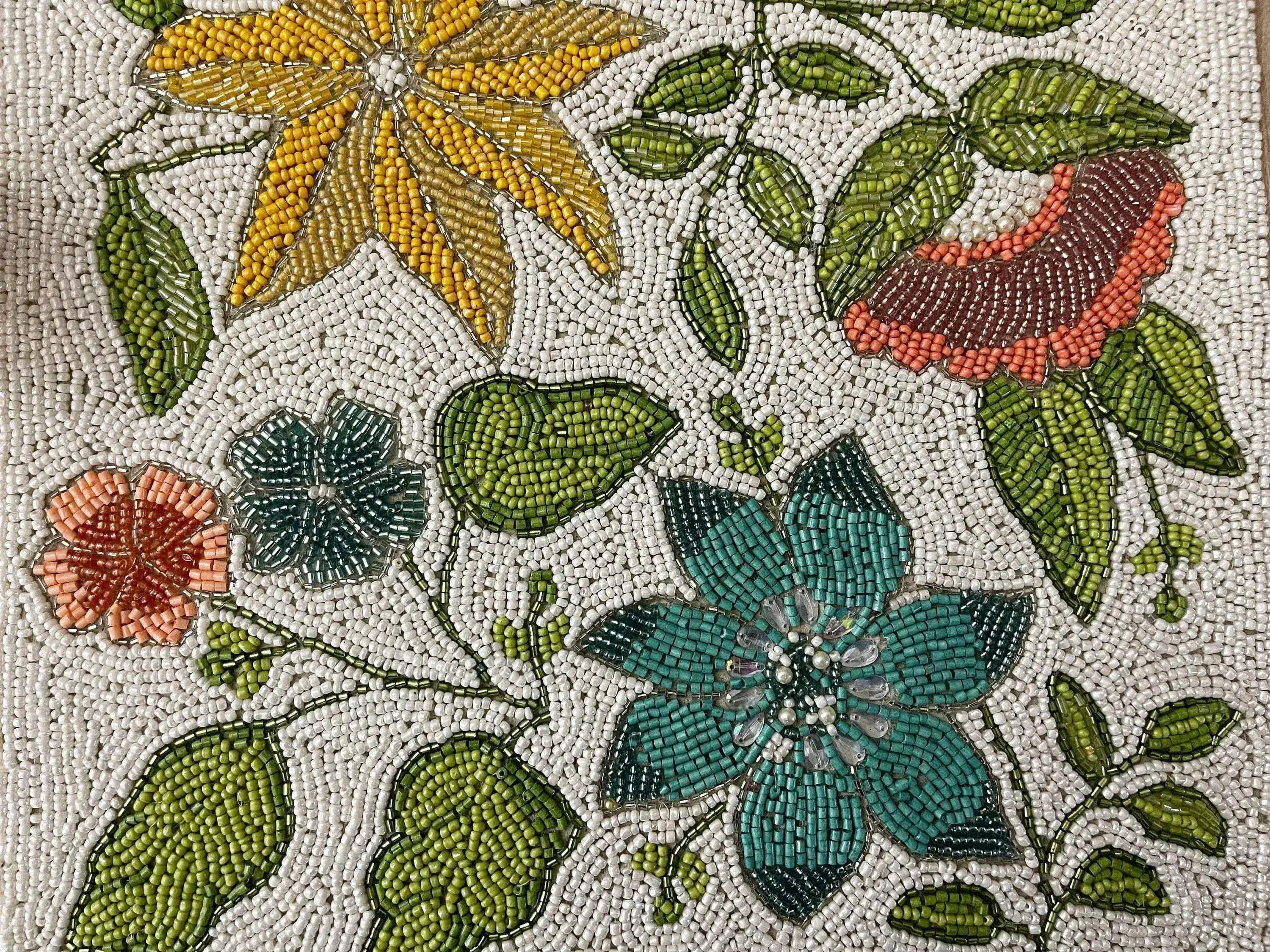 Spring Flower Square Beaded Placemat - Image 3