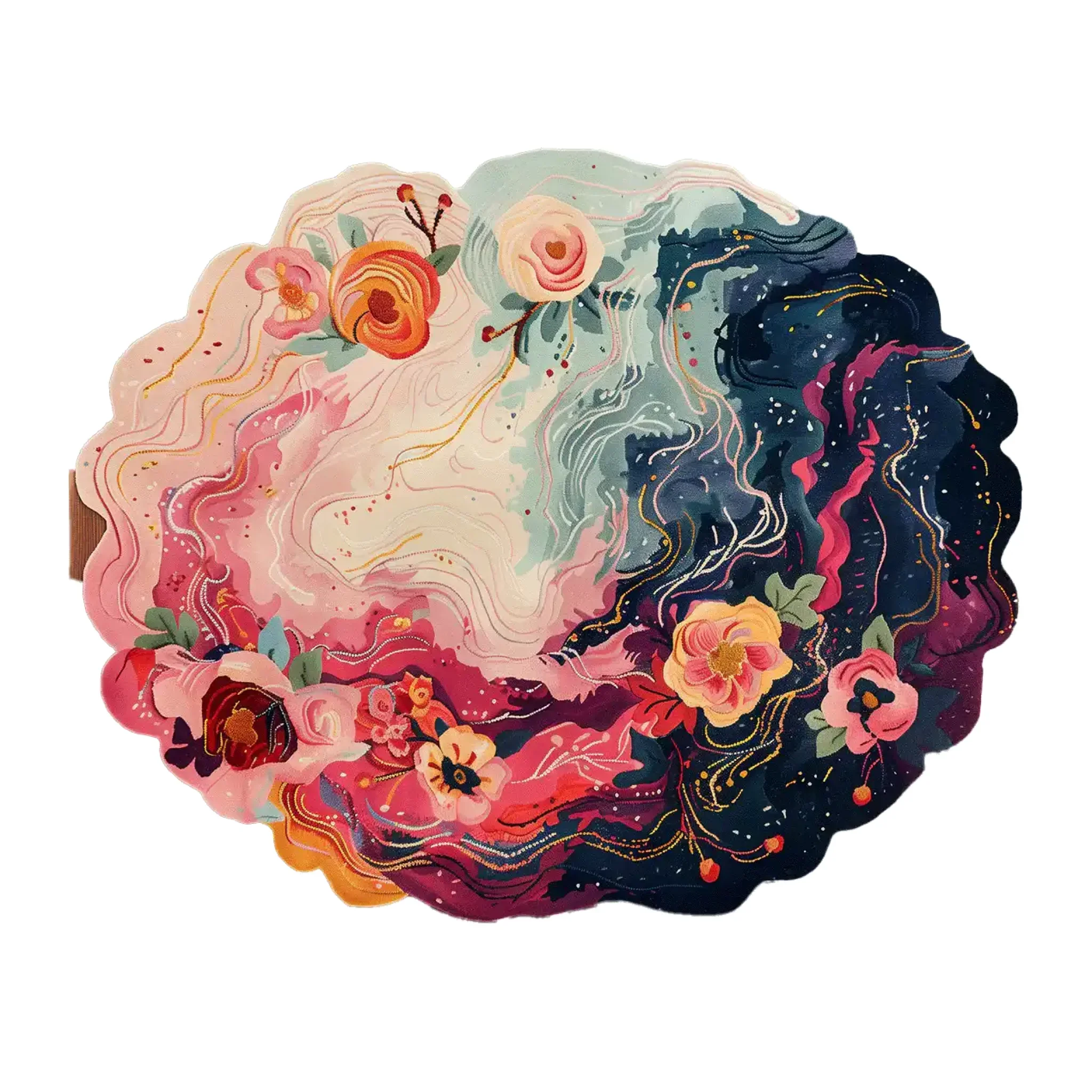 Starlit Garden Hand Tufted Wool Rug - Image 9