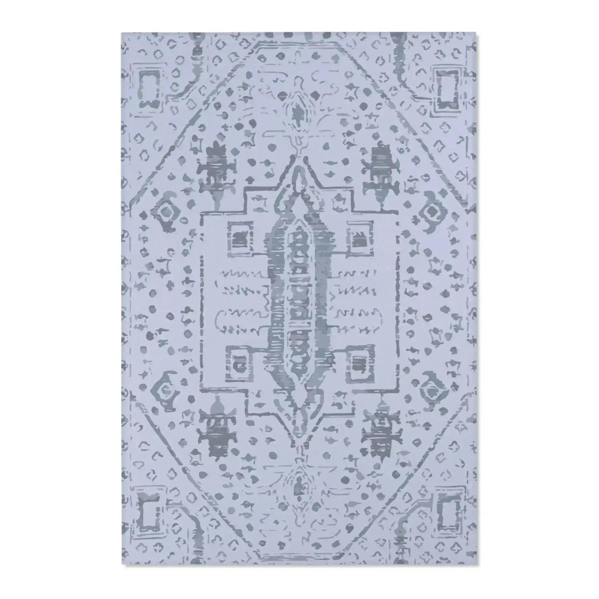 Steel Mirage Medallion Accent Rug - Image 3