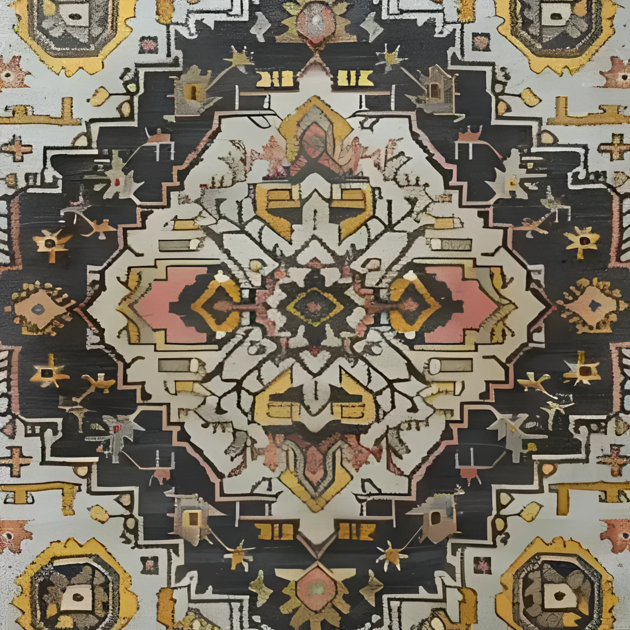 Stellar Mosaic Hand Knotted Area Rug - Image 5