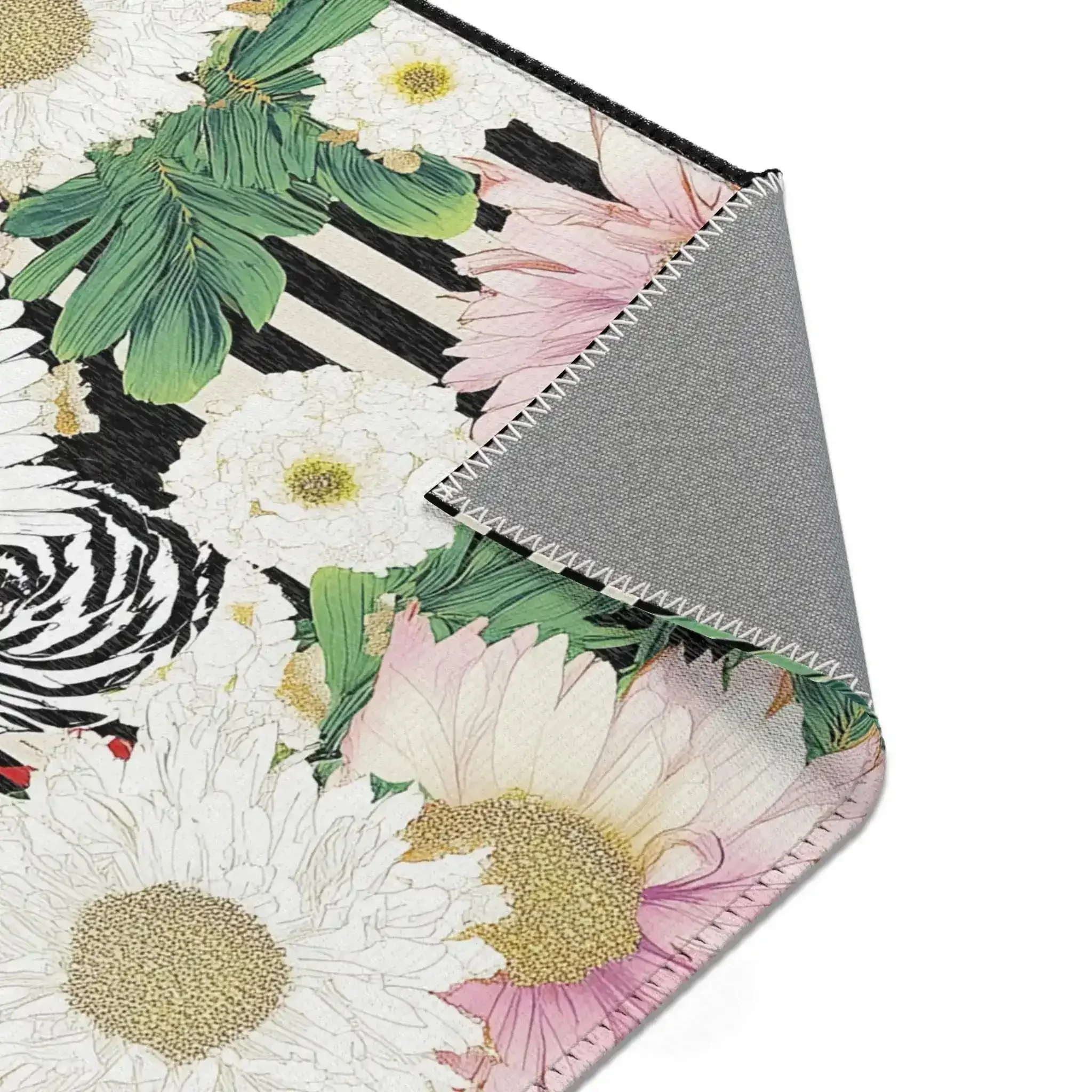 Striped Garden Crane Accent Rug - Image 6