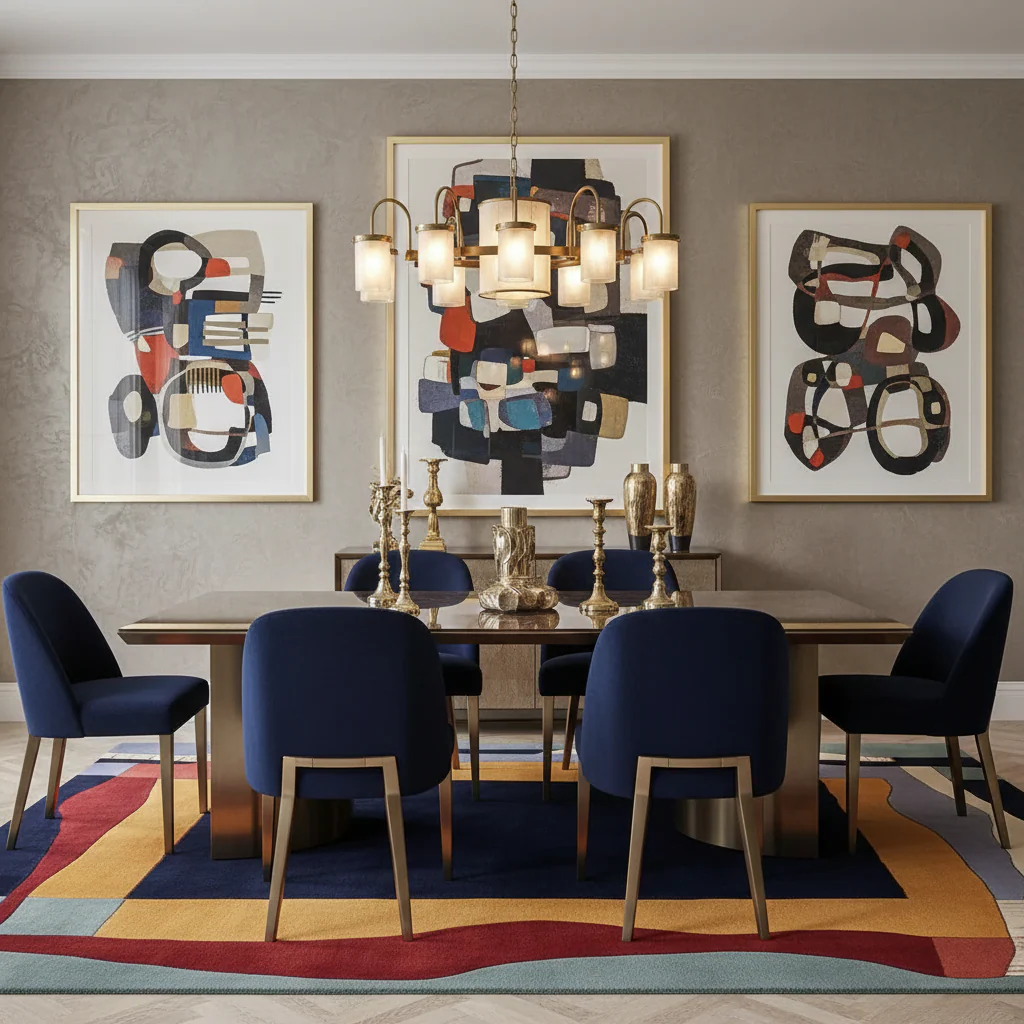 Structured Warm Frame Hand Tufted Rug - Image 2