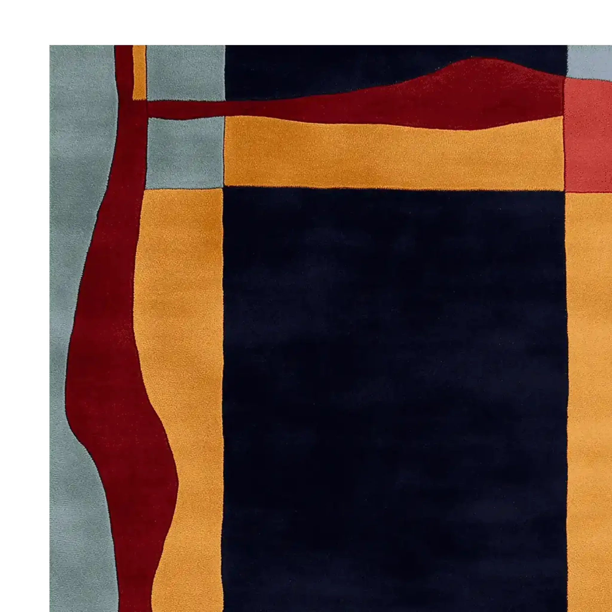Structured Warm Frame Hand Tufted Rug - Image 5