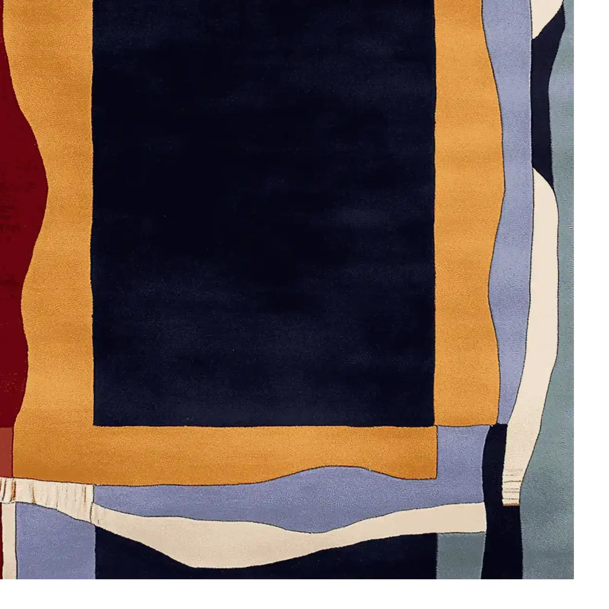 Structured Warm Frame Hand Tufted Rug - Image 6