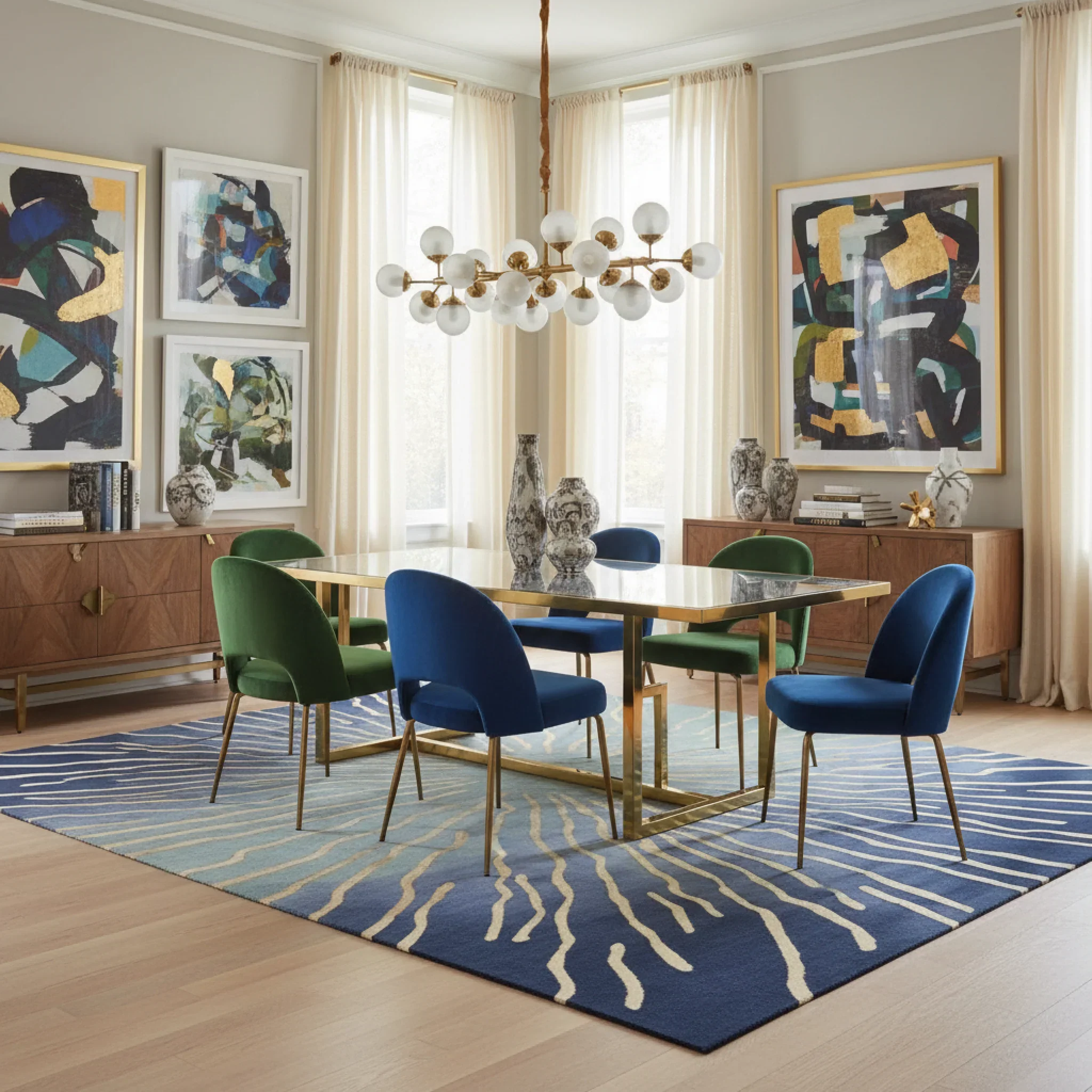 Subtle Flow Harmony Hand Tufted Rug - Image 2