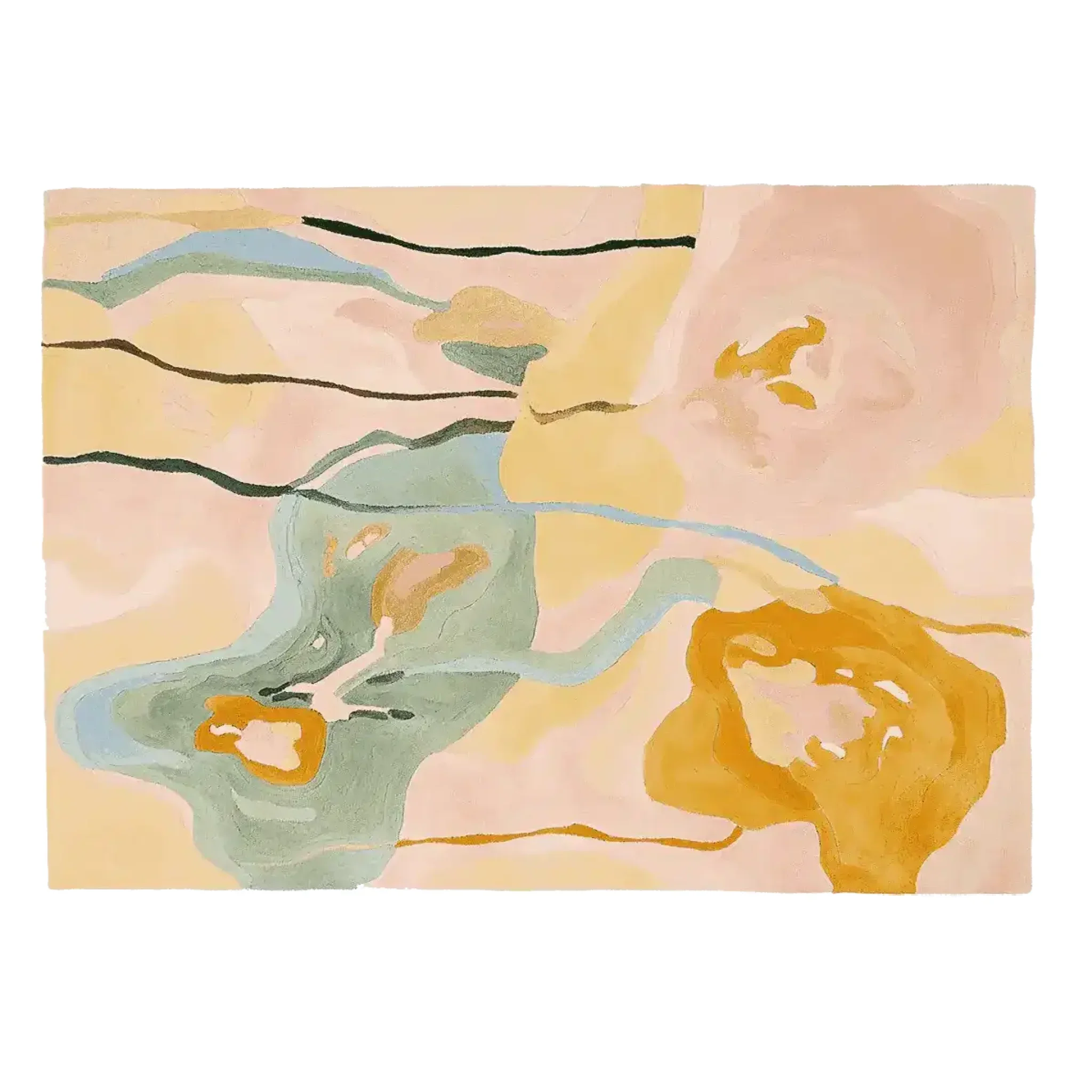 Sunrise Floral Orchid Bloom Hand Tufted Rug - Image 8