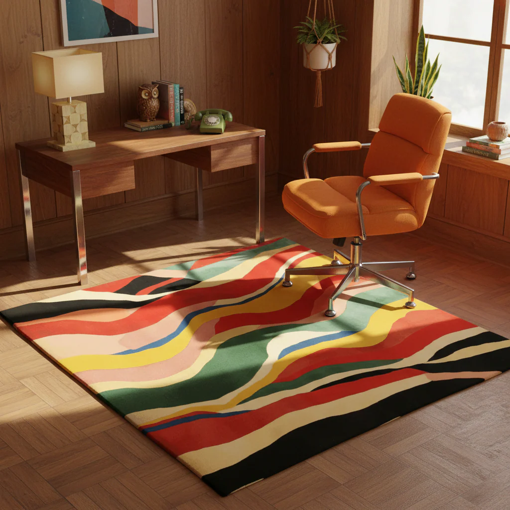 Sunstorm Drift Pattern Hand Tufted Rug - Image 2