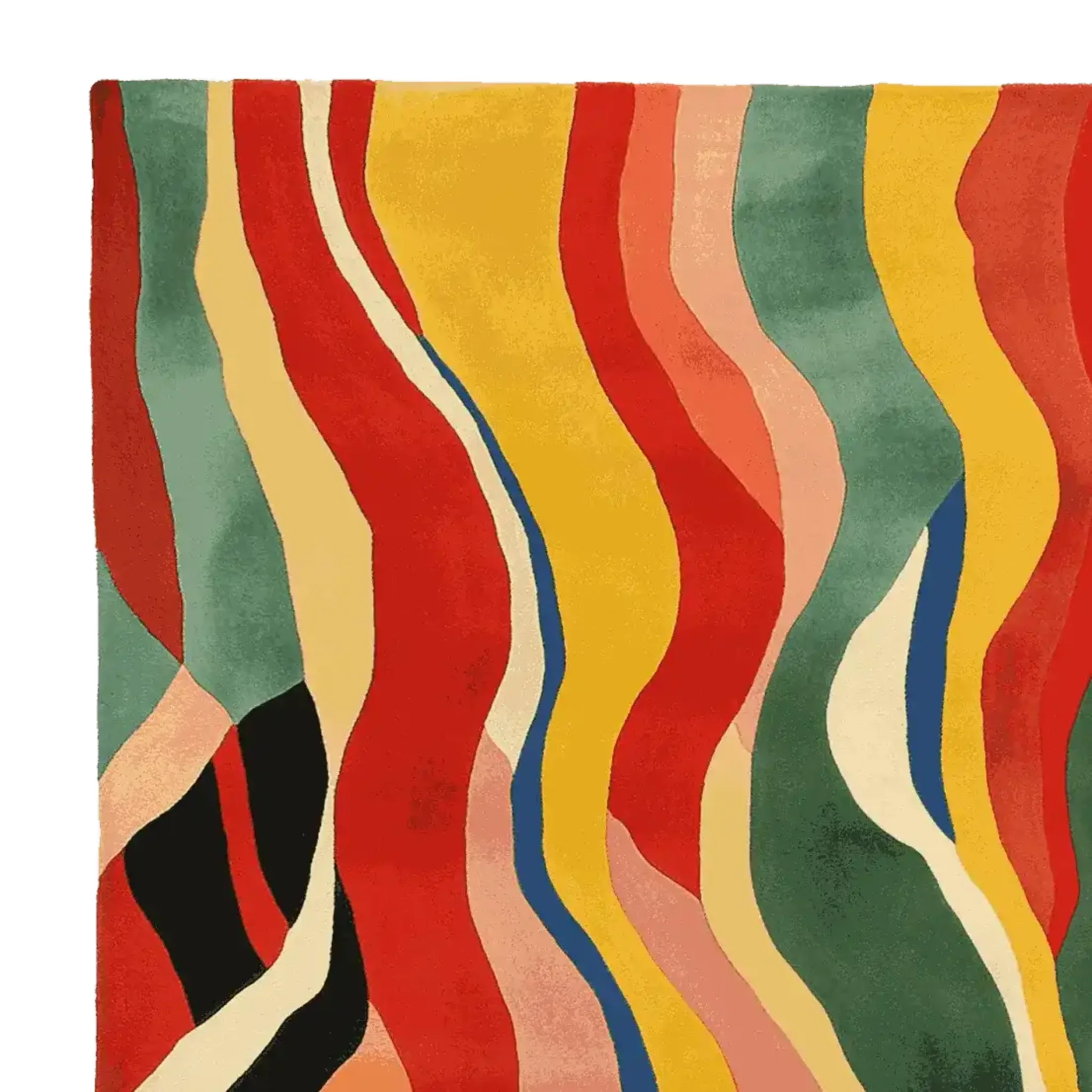 Sunstorm Drift Pattern Hand Tufted Rug - Image 4