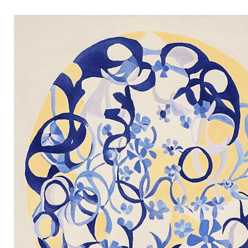 Surreal Garden Vibe Hand Tufted Rug - Image 4