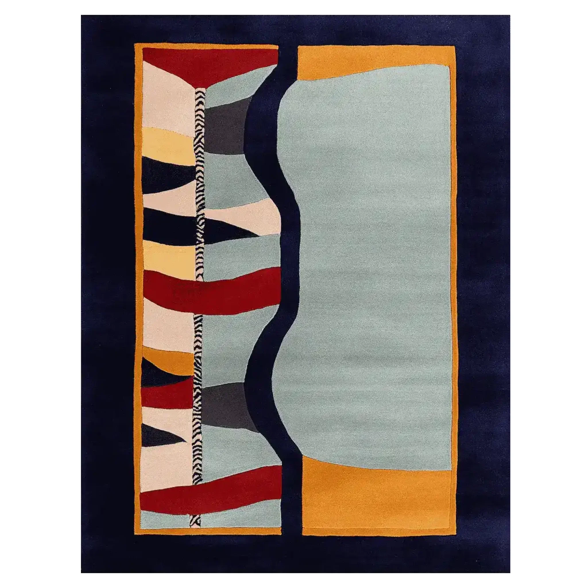 Surreal Pattern Play Hand Tufted Rug - Image 6