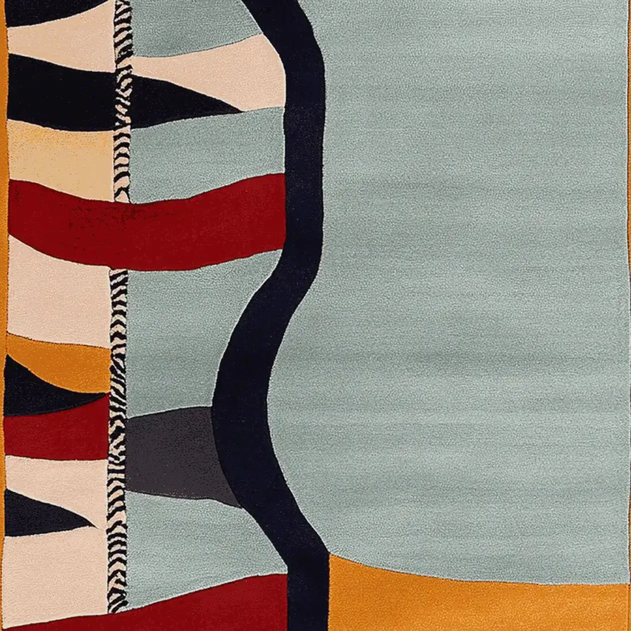 Surreal Pattern Play Hand Tufted Rug - Image 9
