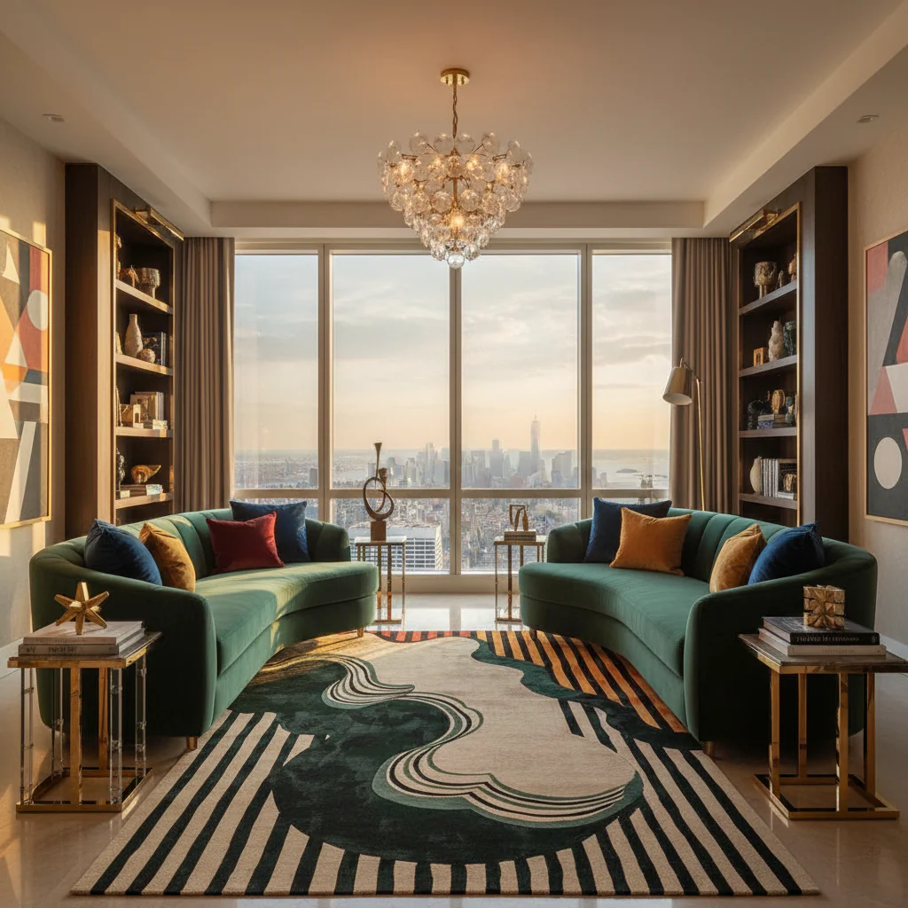 Swirling Sands Tufted Wool Rug - Image 2