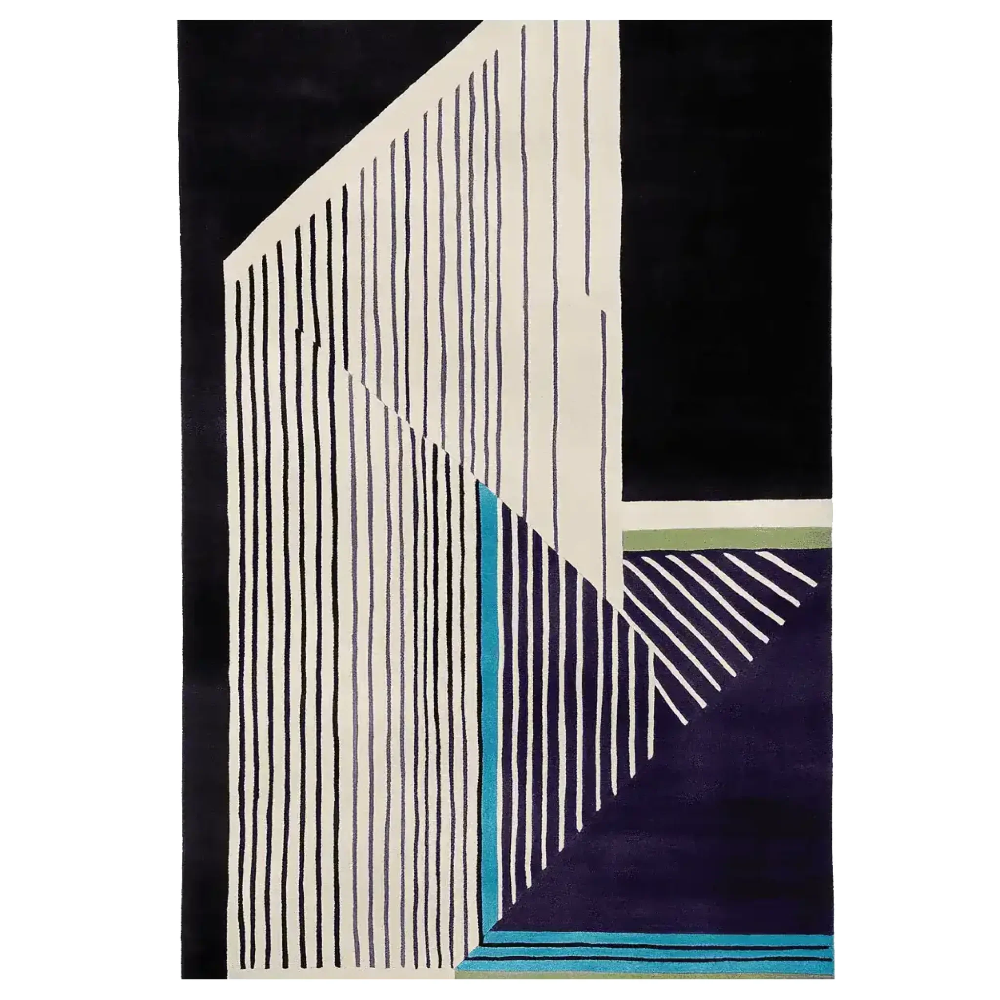 Symmetry in Motion Hand Tufted Rug