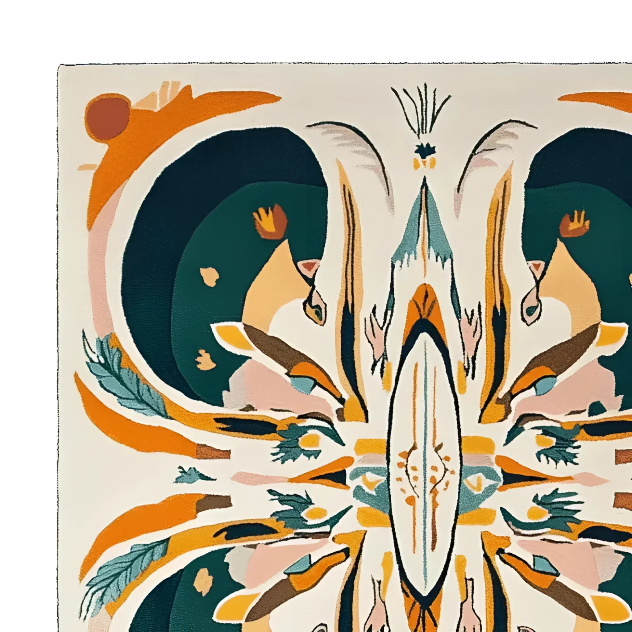 Symmetry Spirit Bloom Hand Tufted Rug - Image 11